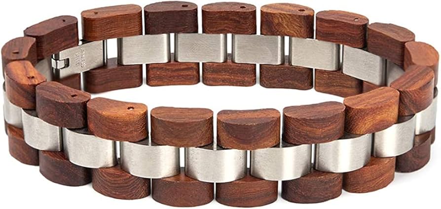 Amazon.co.jp: ブレスレット メンズ木製ブレスレット ウッドと